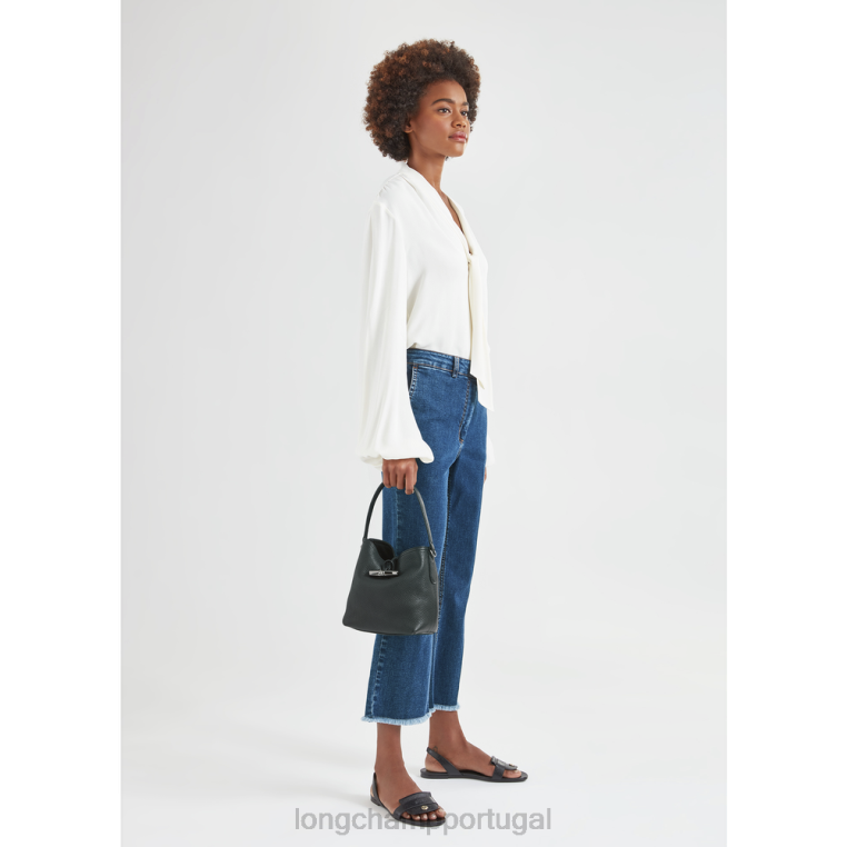 bolsas preto H88N92 bolsa bucket essencial roseau mulheres Longchamp