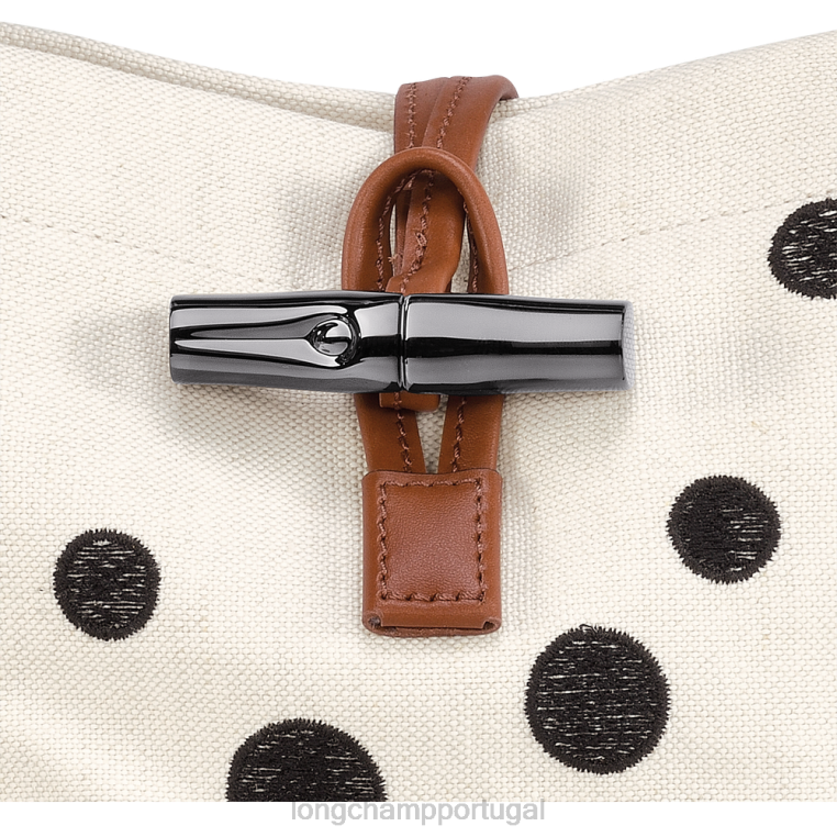 bolsas Preto branco H88N256 bolsa bucket essencial roseau mulheres Longchamp