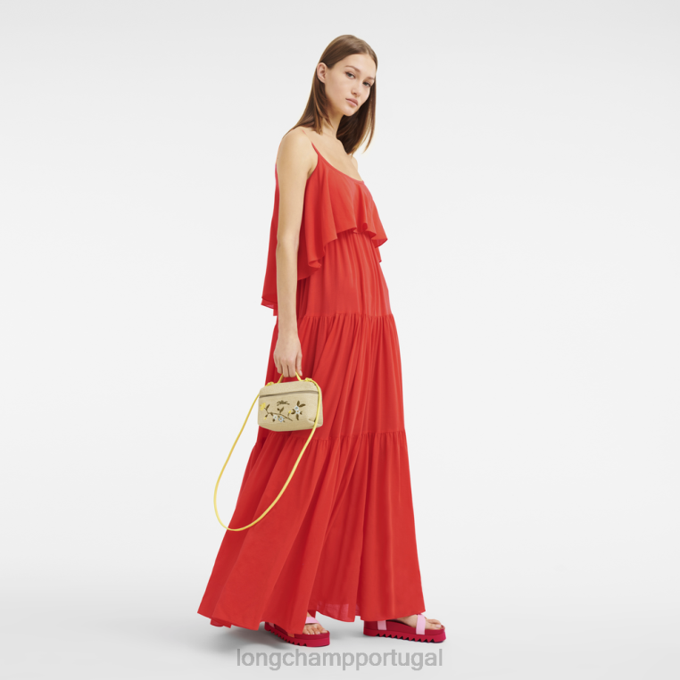 bolsas amarelo H88N27 le panier pliage vaidade mulheres Longchamp