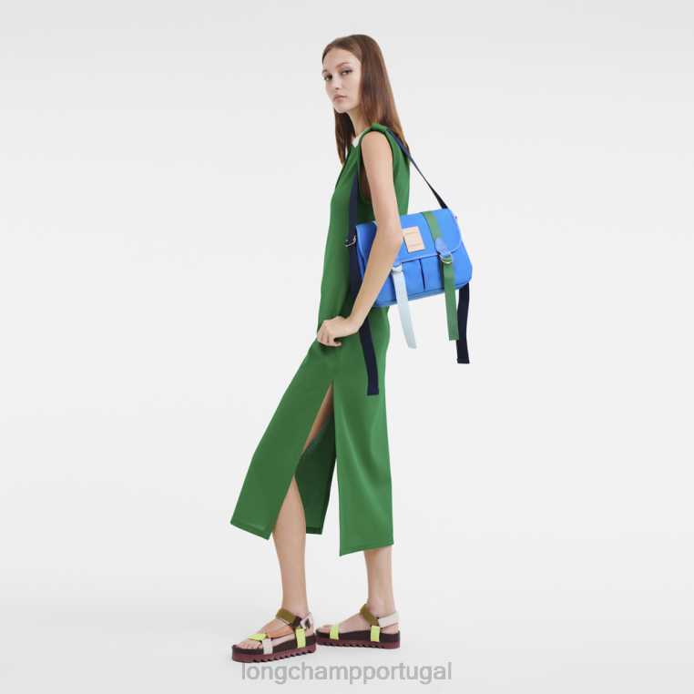 bolsas azul H88N207 bolsa tiracolo le pliage re-play mulheres Longchamp