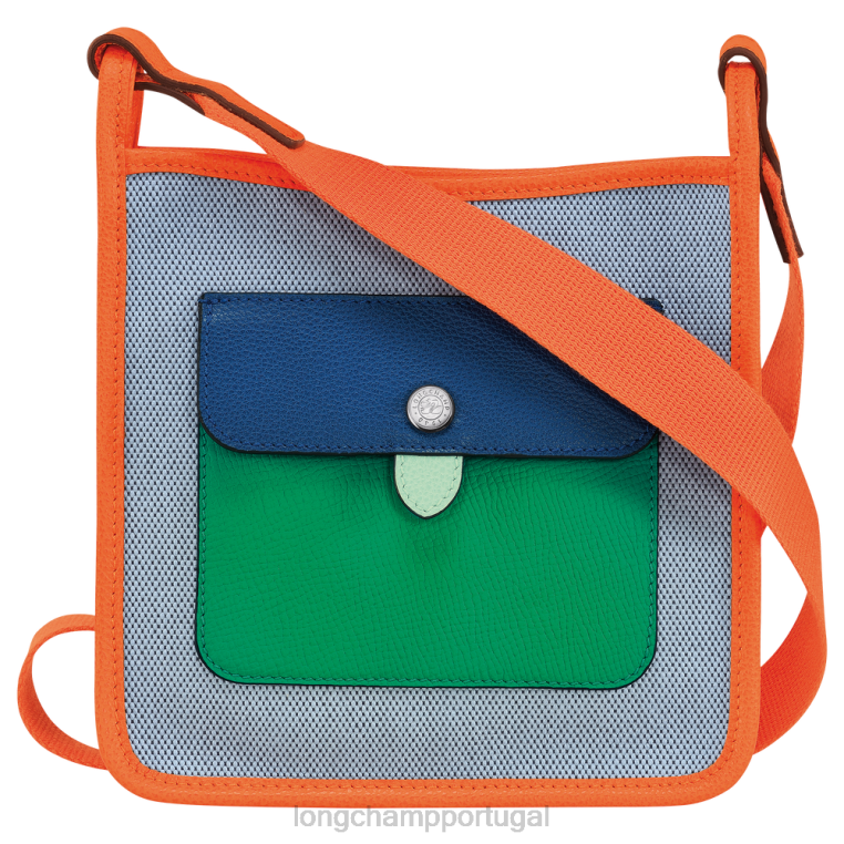 bolsas azul/laranja H88N259 bolsa tiracolo le foulonne mulheres Longchamp