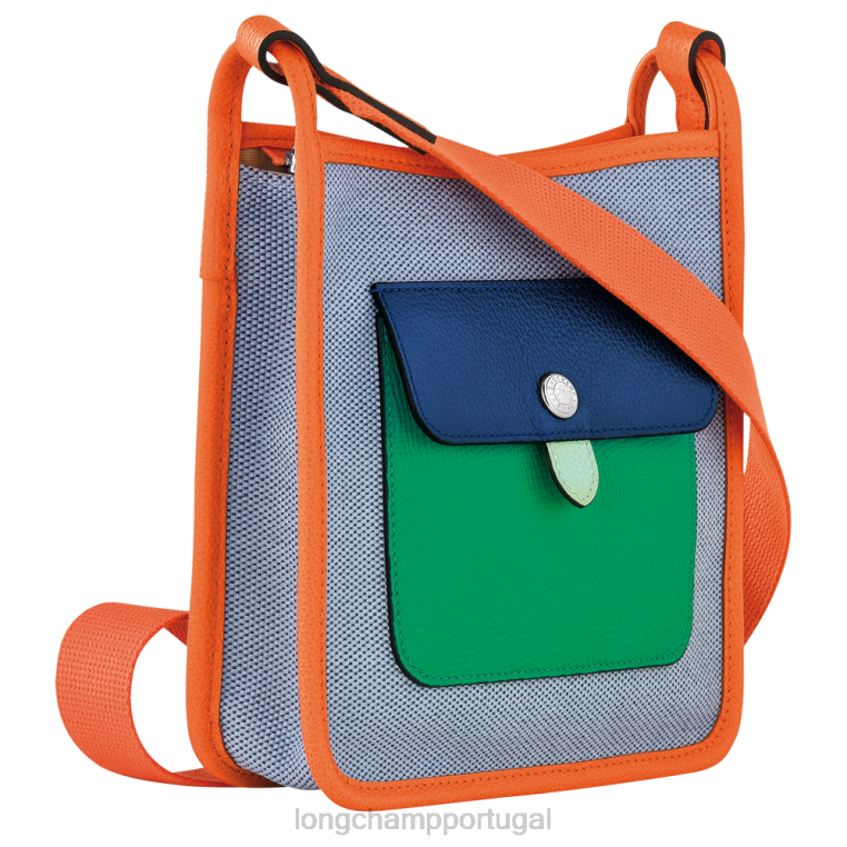 bolsas azul/laranja H88N259 bolsa tiracolo le foulonne mulheres Longchamp