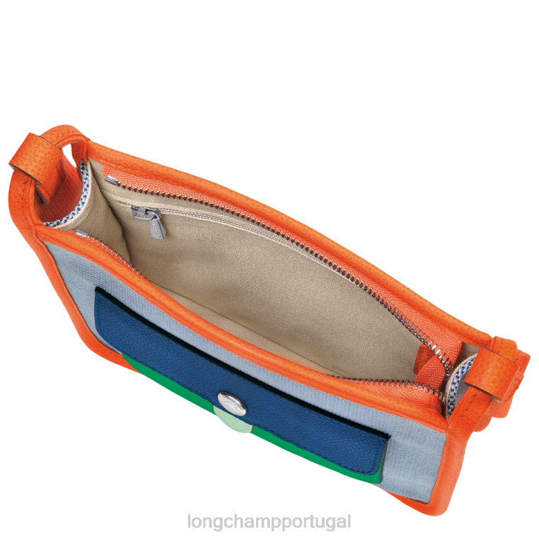 bolsas azul/laranja H88N259 bolsa tiracolo le foulonne mulheres Longchamp