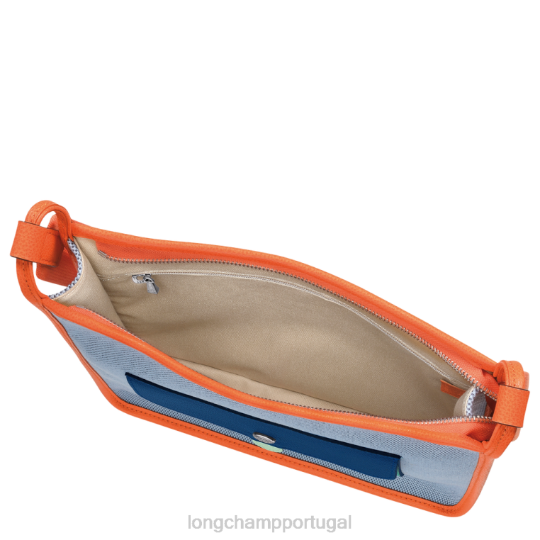 bolsas azul/laranja H88N260 bolsa crossbody com zíper le foulonne mulheres Longchamp