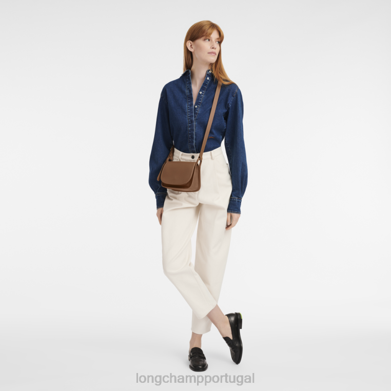 bolsas caramelo H88N263 bolsa tiracolo le foulonne mulheres Longchamp