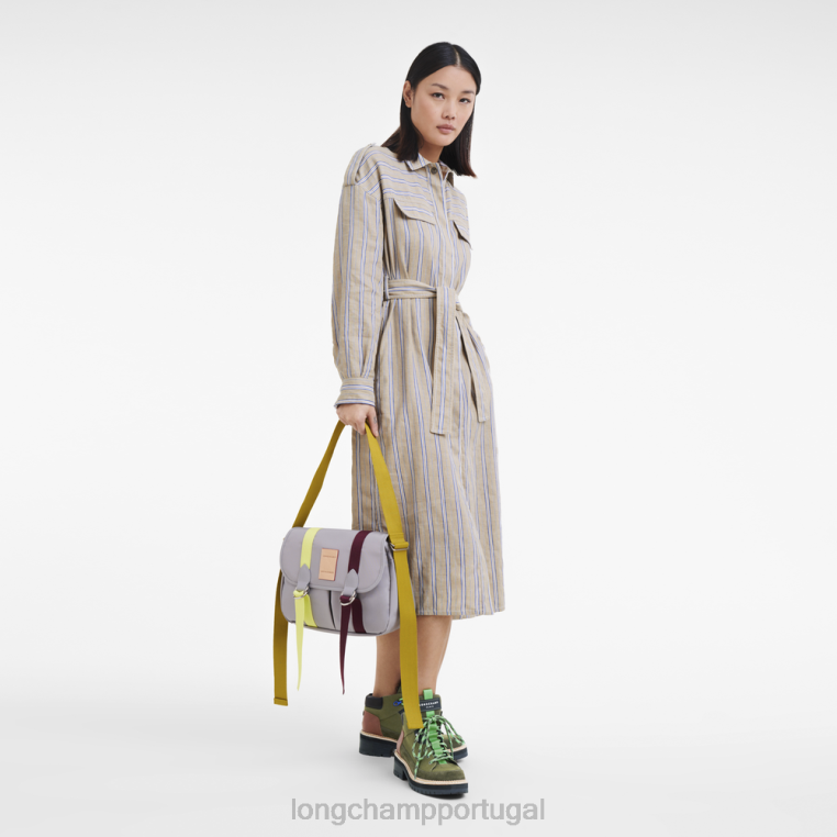 bolsas cinza H88N206 bolsa tiracolo le pliage re-play mulheres Longchamp