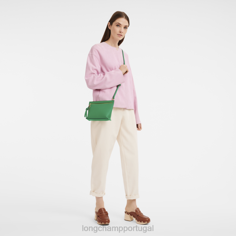 bolsas grama/luz verde H88N310 bolsa crossbody caixa de correio mulheres Longchamp
