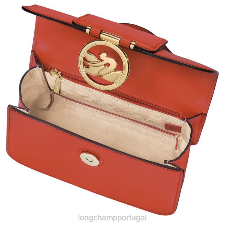 bolsas laranja H88N21 bolsa crossbody box trot mulheres Longchamp