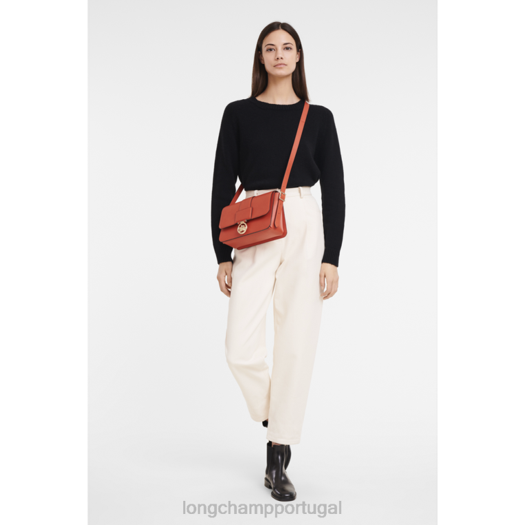 bolsas laranja H88N232 bolsa crossbody box trot mulheres Longchamp