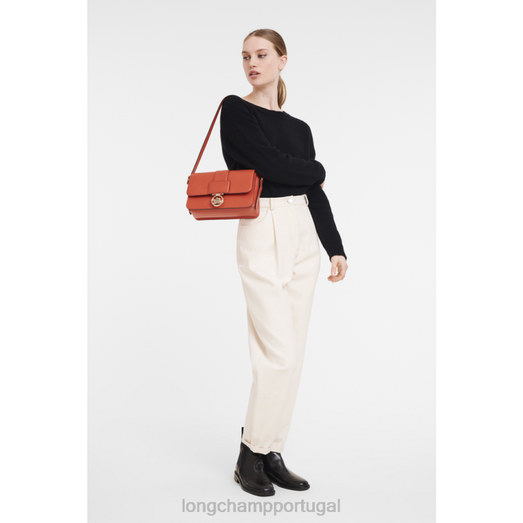 bolsas laranja H88N232 bolsa crossbody box trot mulheres Longchamp