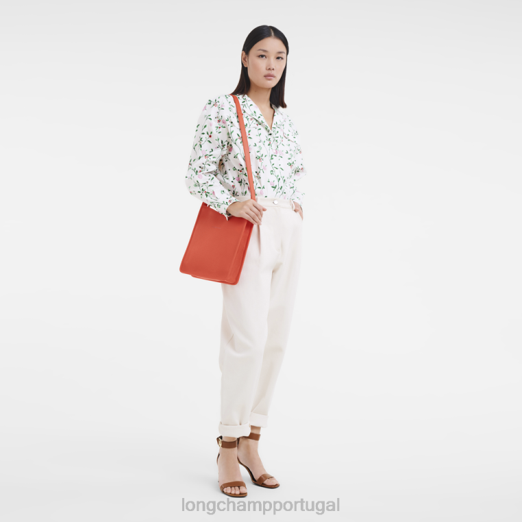 bolsas laranja H88N26 bolsa tiracolo le foulonne mulheres Longchamp
