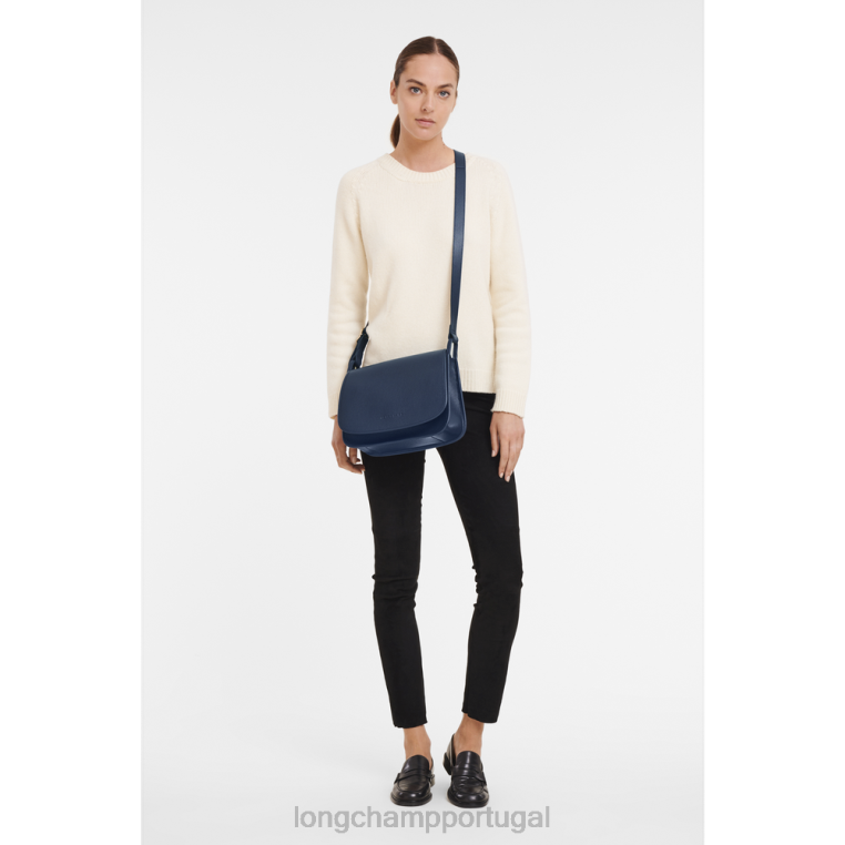 bolsas marinha H88N287 bolsa tiracolo le foulonne mulheres Longchamp