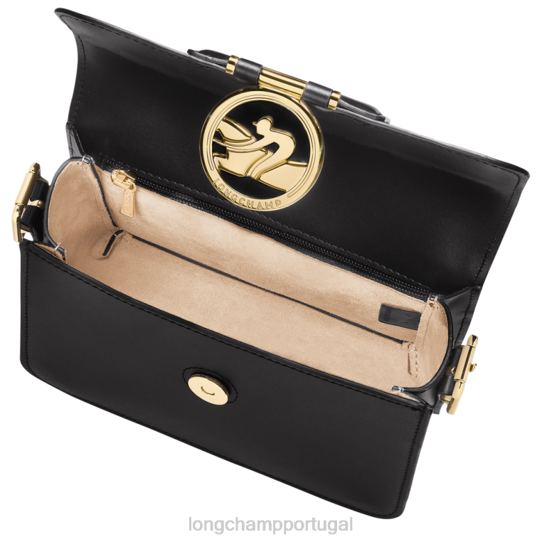 bolsas preto H88N228 bolsa crossbody box trot mulheres Longchamp