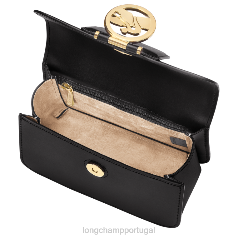 bolsas preto H88N235 bolsa crossbody box trot mulheres Longchamp