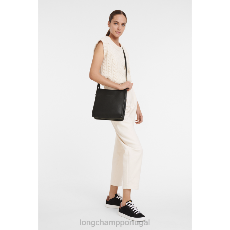 bolsas preto H88N280 bolsa tiracolo le foulonne mulheres Longchamp