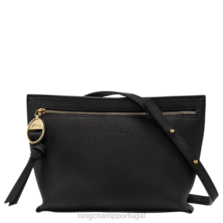 bolsas preto H88N306 bolsa crossbody caixa de correio mulheres Longchamp