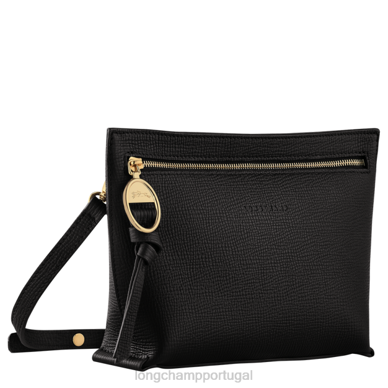 bolsas preto H88N306 bolsa crossbody caixa de correio mulheres Longchamp