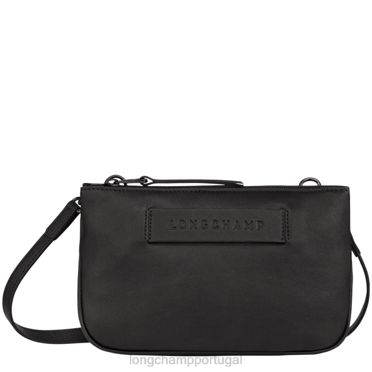 bolsas preto H88N317 Bolsa transversal 3d mulheres Longchamp
