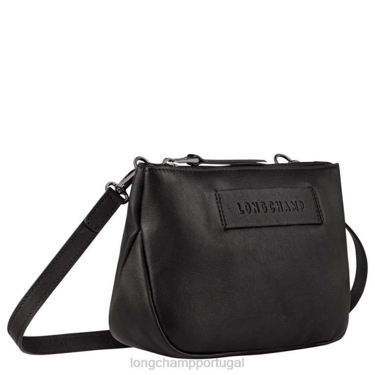 bolsas preto H88N317 Bolsa transversal 3d mulheres Longchamp