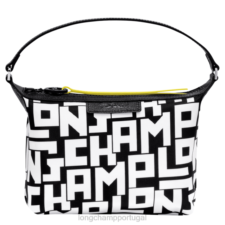 bolsas Preto branco H88N227 embreagem le pliage lgp mulheres Longchamp