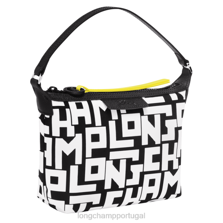 bolsas Preto branco H88N227 embreagem le pliage lgp mulheres Longchamp