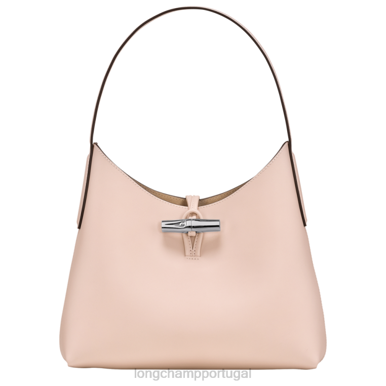 bolsas Rosa pálido H88N367 bolsa roseau hobo mulheres Longchamp