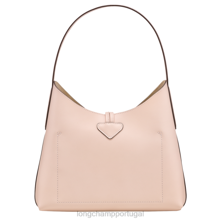 bolsas Rosa pálido H88N367 bolsa roseau hobo mulheres Longchamp