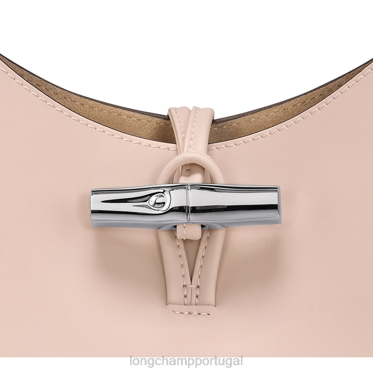 bolsas Rosa pálido H88N367 bolsa roseau hobo mulheres Longchamp