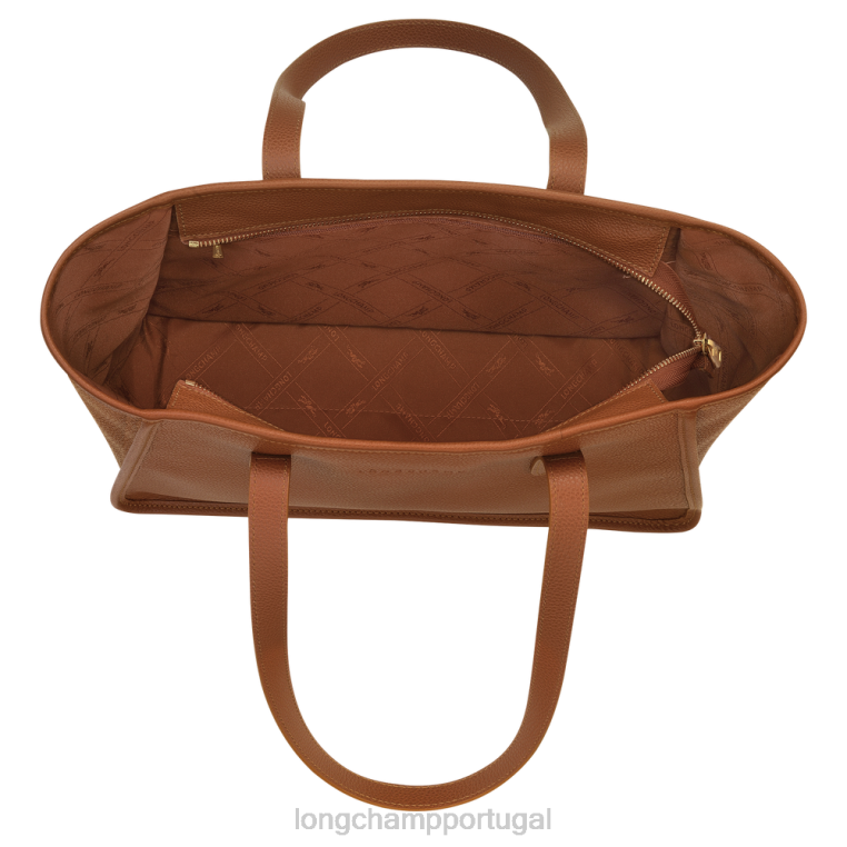 bolsas caramelo H88N385 bolsa tote le foulonne mulheres Longchamp