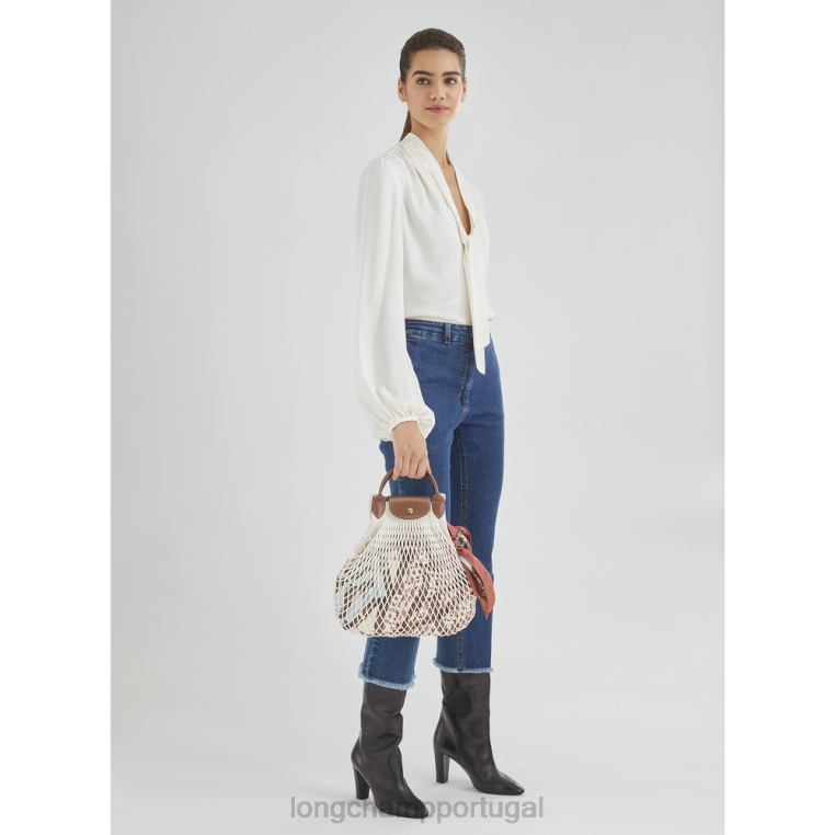 bolsas cru H88N66 bolsa de malha de filé le pliage mulheres Longchamp