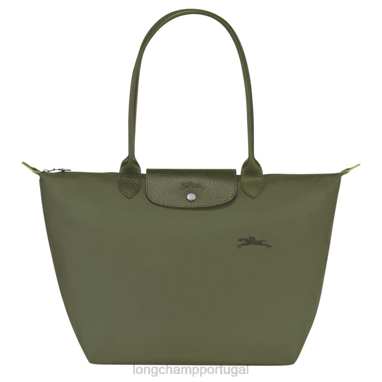 bolsas floresta H88N403 bolsa tote verde le pliage mulheres Longchamp