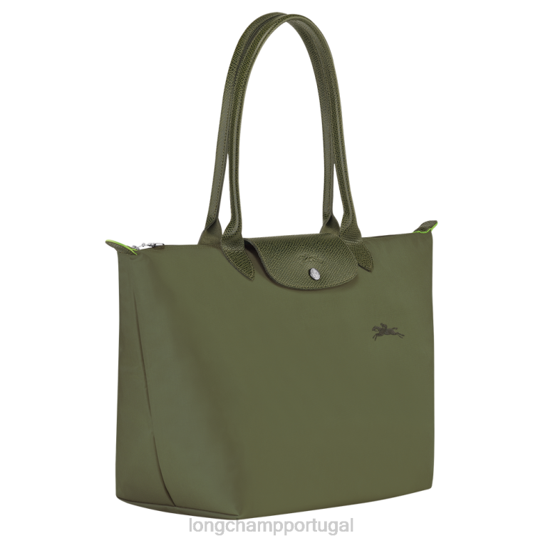 bolsas floresta H88N403 bolsa tote verde le pliage mulheres Longchamp