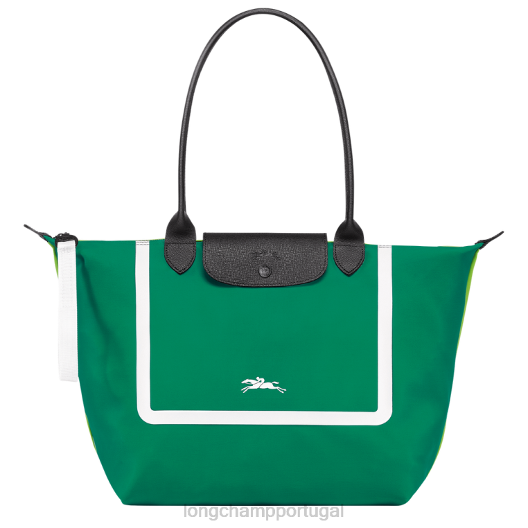 bolsas grama/luz verde H88N342 bolsa tote coleção le pliage mulheres Longchamp