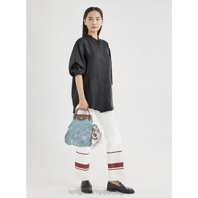 bolsas lagoa H88N20 bolsa de malha de filé le pliage mulheres Longchamp