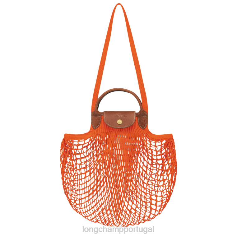 bolsas laranja H88N3 bolsa de malha de filé le pliage mulheres Longchamp