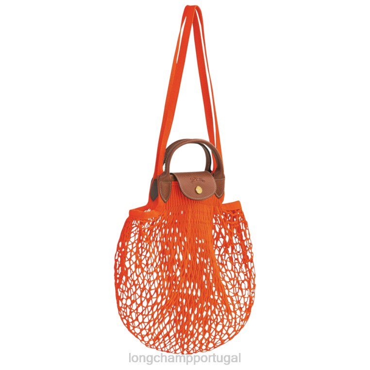 bolsas laranja H88N3 bolsa de malha de filé le pliage mulheres Longchamp