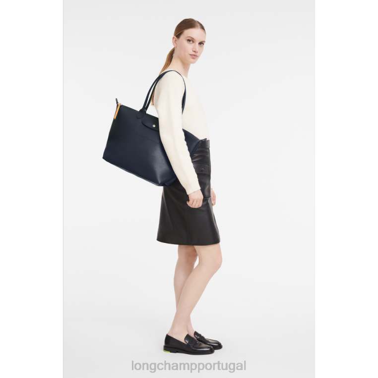 bolsas marinha H88N351 bolsa tote le pliage city mulheres Longchamp