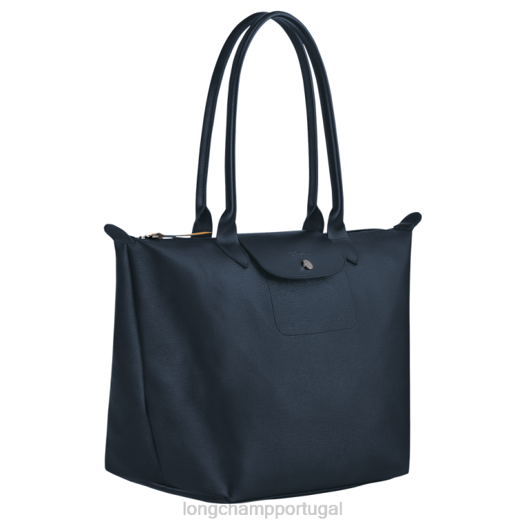 bolsas marinha H88N351 bolsa tote le pliage city mulheres Longchamp