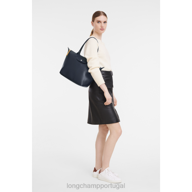 bolsas marinha H88N355 bolsa tote le pliage city mulheres Longchamp