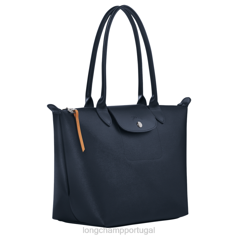 bolsas marinha H88N355 bolsa tote le pliage city mulheres Longchamp