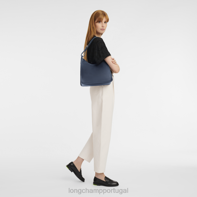 bolsas marinha H88N391 bolsa hobo le foulonne mulheres Longchamp