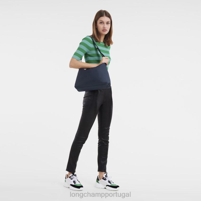 bolsas marinha H88N395 bolsa le pliage xtra hobo mulheres Longchamp