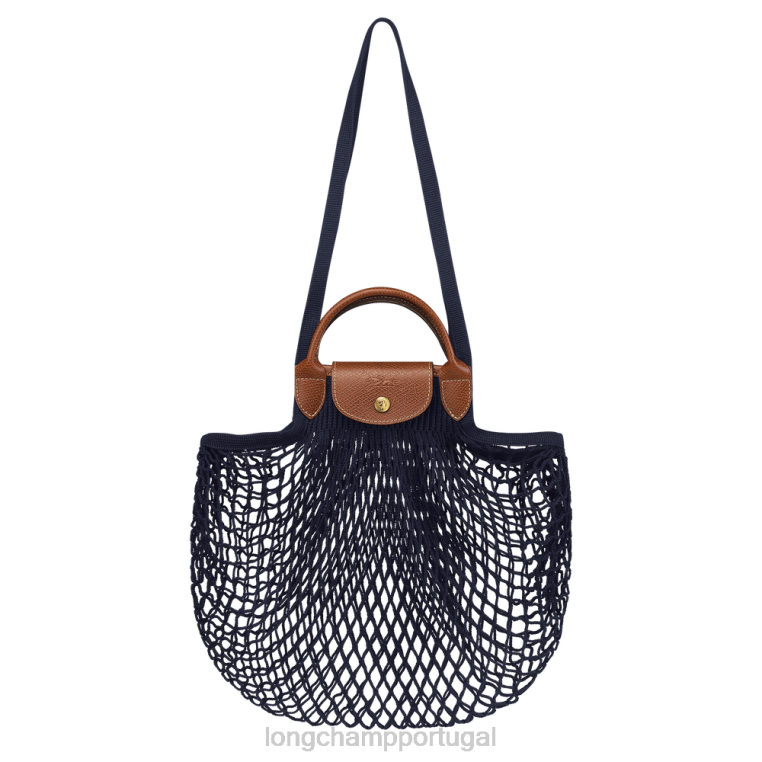bolsas marinha H88N5 bolsa de malha de filé le pliage mulheres Longchamp