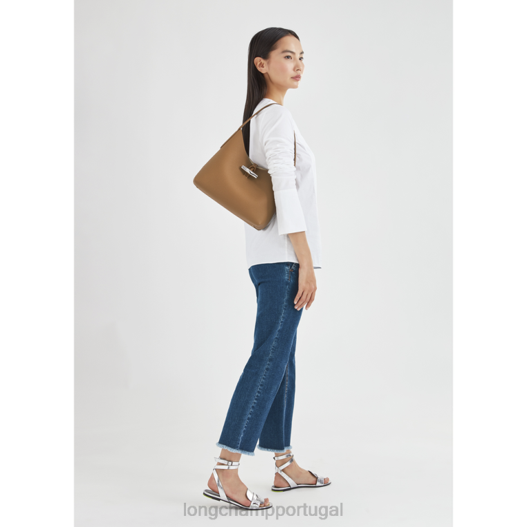 bolsas natural H88N376 bolsa roseau hobo mulheres Longchamp