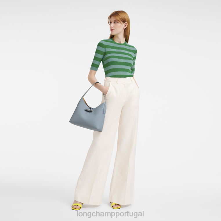 bolsas nuvem azul H88N379 bolsa roseau hobo mulheres Longchamp