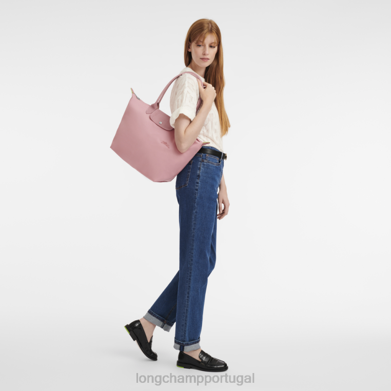 bolsas pétala rosa H88N408 bolsa tote verde le pliage mulheres Longchamp