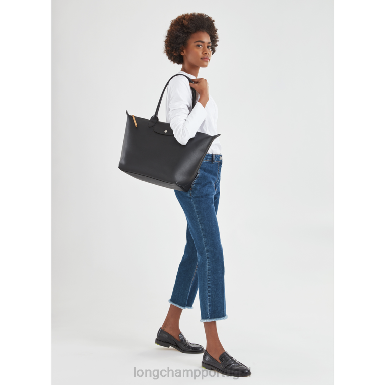 bolsas preto H88N348 bolsa tote le pliage city mulheres Longchamp