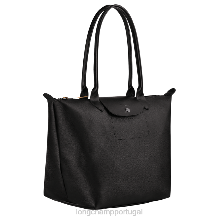 bolsas preto H88N348 bolsa tote le pliage city mulheres Longchamp