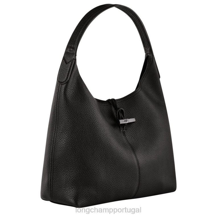 bolsas preto H88N357 bolsa hobo essencial roseau mulheres Longchamp