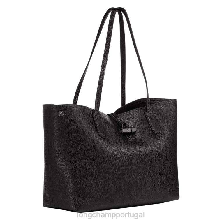 bolsas preto H88N360 bolsa tote essencial roseau mulheres Longchamp